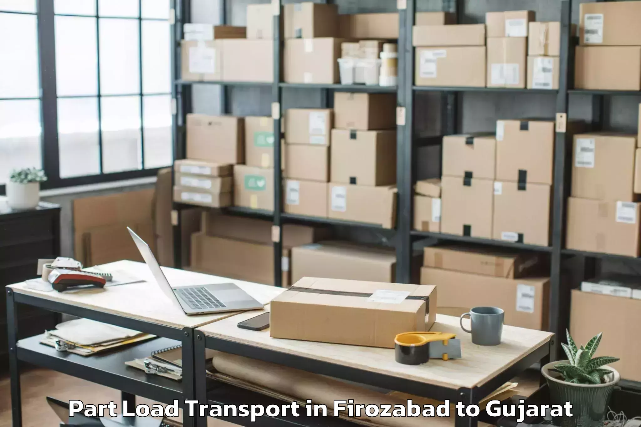 Leading Firozabad to Mahemdavad Part Load Transport Provider